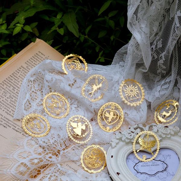 bookmark 3pcs fairy garden series hollow metal bookmarks cute butterfly markers page clips for student office reading stationery